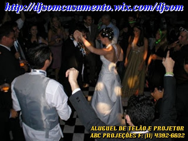 Dj som iluminação e telão p / casamentos