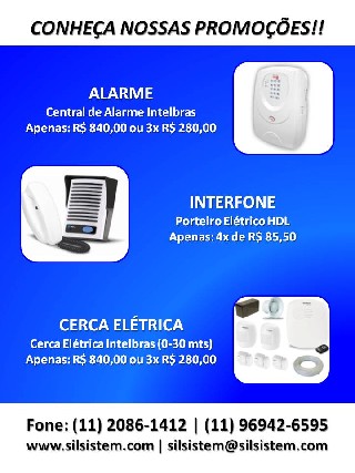 Alarmes residenciais - cerca elétrica câmeras